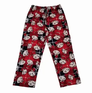 Funny Cartoon Family Guy Sleepwear, Soft And Comfy Loungwear With All Over Cartoon Print, Perfect Gift For Tv Show Soft Modal Pajama Pant For Women