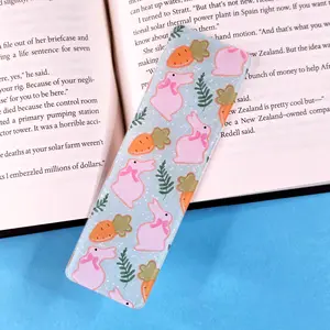 Frosted Bunnies  - UV Printed Acrylic Bookmark