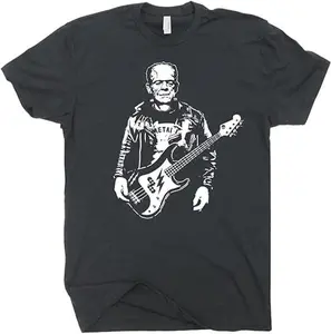 Bass Guitar T Shirt Funny Bassist Player Cool Retro Graphic Tee for Men Guys Women Electric Acoustic Shirt Vintage Band