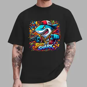 Bad Shark tee goes HARD
