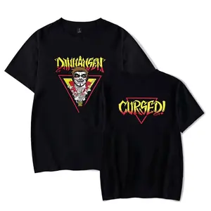Danhausen Cursed! Merch T-Shirt Casual Short Sleeved T Shirt Unisex TShirt 3D Print t-Shirts Cotton Black tee Shirt Halloween Party T-shirt Unisex Tee, Streetwear Soccer Tee.
