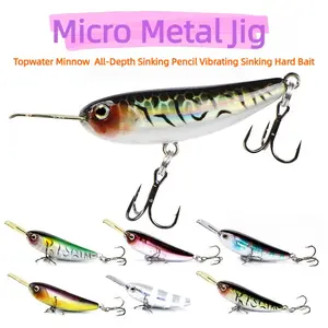 Long Cast Micro Lure Fishing Bait, 40mm 5g Mini Soft Plastic Lure, Full Swim Layer Artificial Lure, Ideal for Whitefish & Hard Baits