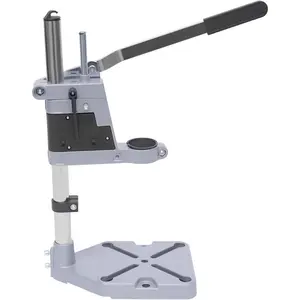 Drill Press Stand for Drill Workbench Repair Tool, Universal Bench Clamp Support, Drill Press Table, Electric Drill Single Hole Aluminum Base (1 Mounting Hole)