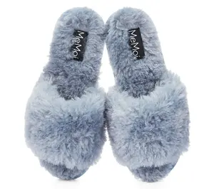 Memoi Women's Jacqueline Plush Slide Slippers
