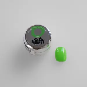 Neon Green Potted Gel Nail Polish (S36) | One-Coat High Pigment Soft Gel | HEMA & TPO Free | SIiSA - Mellow Edit Exclusive
