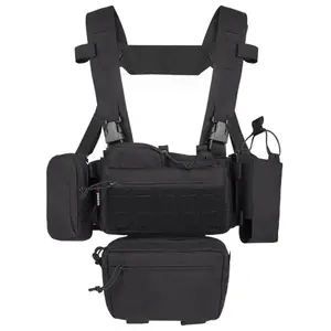 YAKEDA YKD0232 Mk3 Chest Mount Outdoor Sports Vest Set Lightweight Load Carrier for Simple Practical Use Active Series