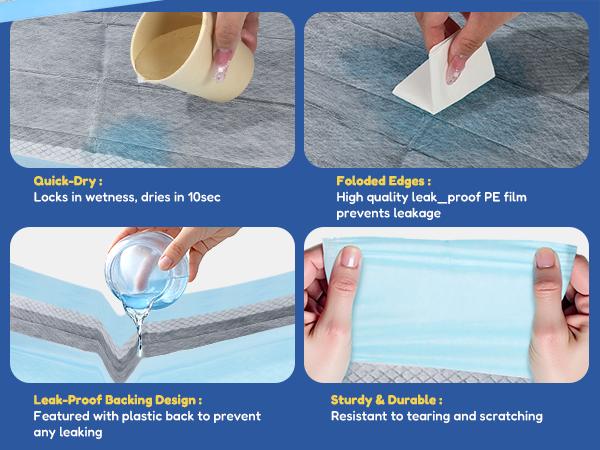 Portable Multi-Purpose Pet Pee Pads  Multiple sizes and styles ， Universal Training Pads for Dogs & Cats, All-Scene Fit for Travel, Crates & Litter Boxes