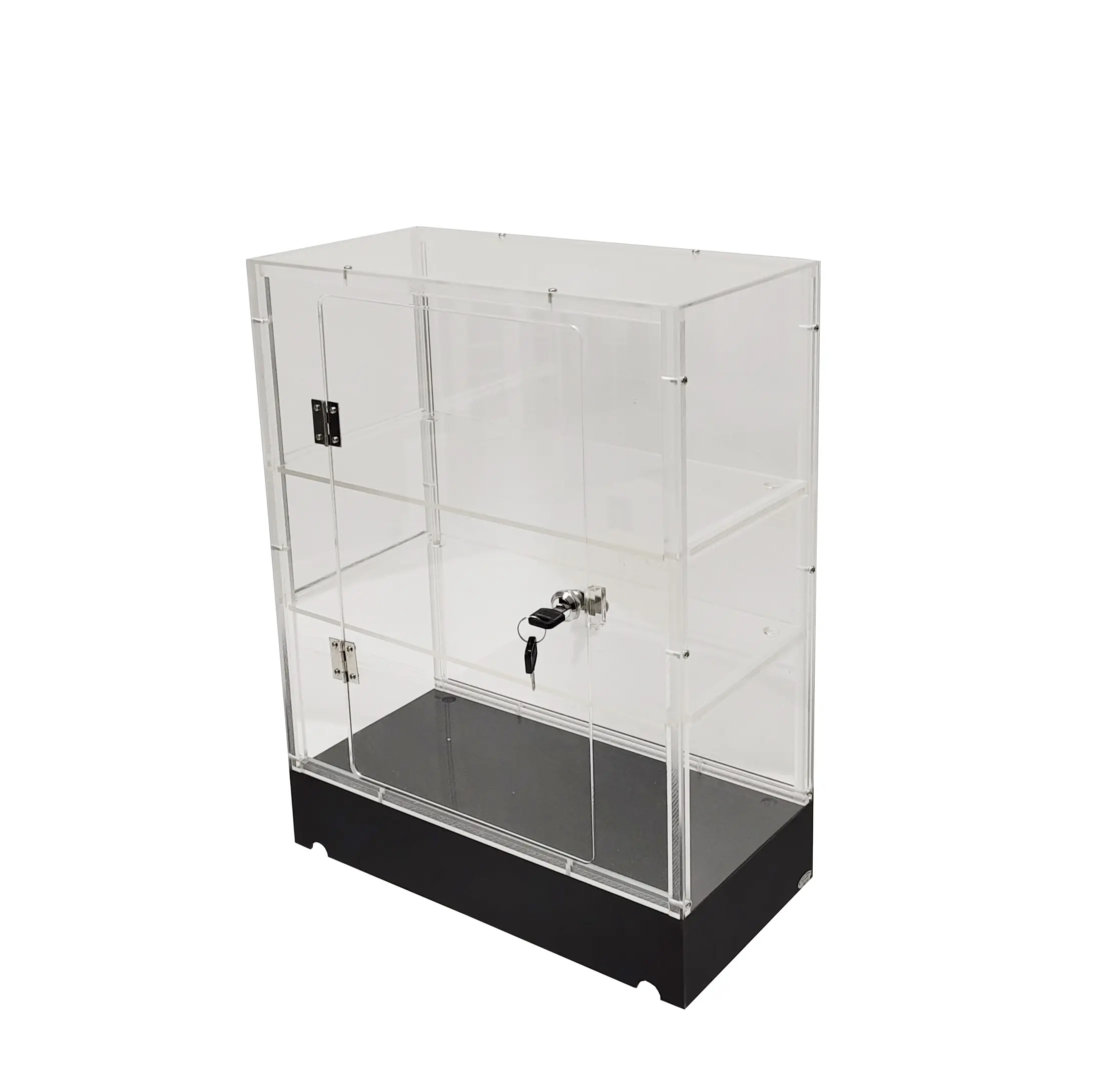 FixtureDisplays® Clear Plexiglass Acrylic Cabinet Display Case for Jewewlry, Cell Phone, Valuable 14604 14604