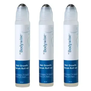 Be Bodywise Advanced Hair Growth Roll-On Serum | 3% Rosemary | 2% Aminexil | 3% Redensy l 2% Anagain | Precision Scalp Applicator | Paraben & Sulphate Free | Non oily and mess free