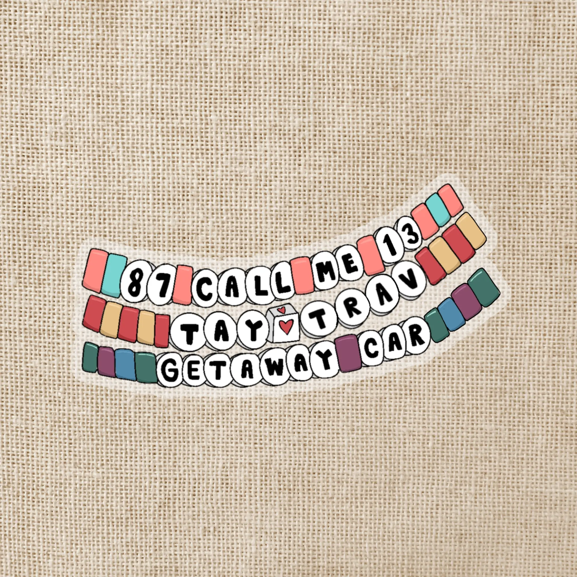 Taylor & Trav Friendship Bracelets Sticker
