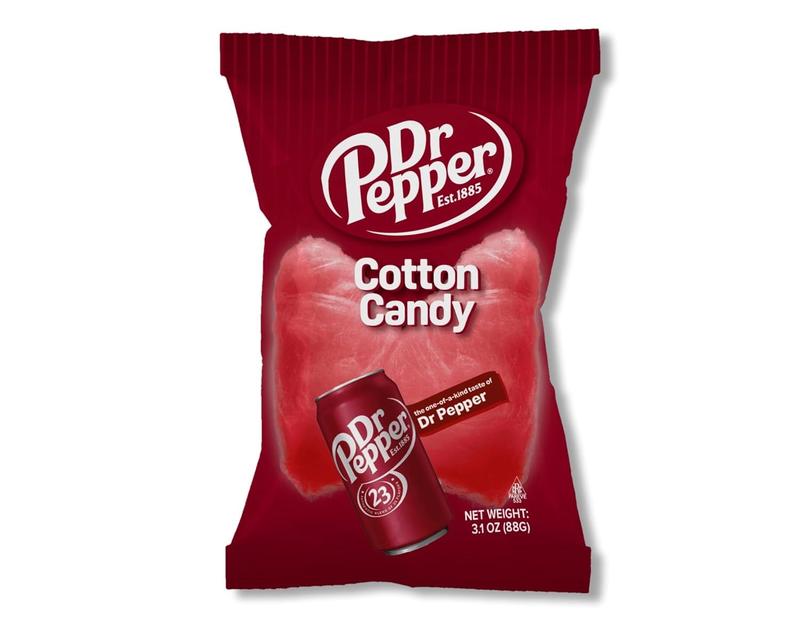 Dr Pepper Flavored Cotton Candy 3.1oz (88g) – Sweet Cola Carnival Snack | Pack of 2 | Party Favors & Fun Treats