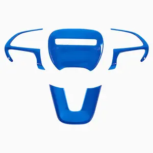 Car modification accessories suitable for Dodge Challenger carbon fiber interior steering wheel decorative trim
