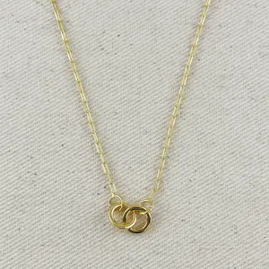 18k Gold Filled Linked Necklace