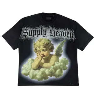 SUPPLY | HIDDEN HEAVEN ANGEL GRAPHIC TEE - BLACK