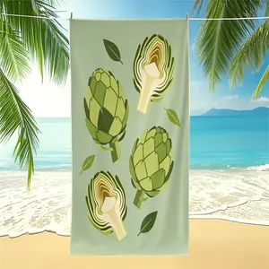 Fresh Minimalist Fruit & Vegetable Beach Towel, Sun Protection & Skin-friendly, Multi-purpose for Picnic & Bathing, Must-have for Holiday Travel, Practical Gift for Parents & Friends