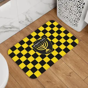 Custom Footbally Beitar Jerusalem FC Soccer  Front Door Mat Anti-Slip Outdoor Waterproof  Doormat Floor Bath Entrance Rug Carpet