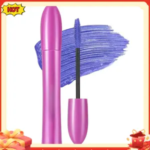 Purple Mascara Eyelashes Volumizing Lengthening Waterproof Liquid Lash Extensions Mascara Smudge Proof Longwear Voluminous Curling Defining Eyelash Mascara tubing mascara non clumping Eye Makeup