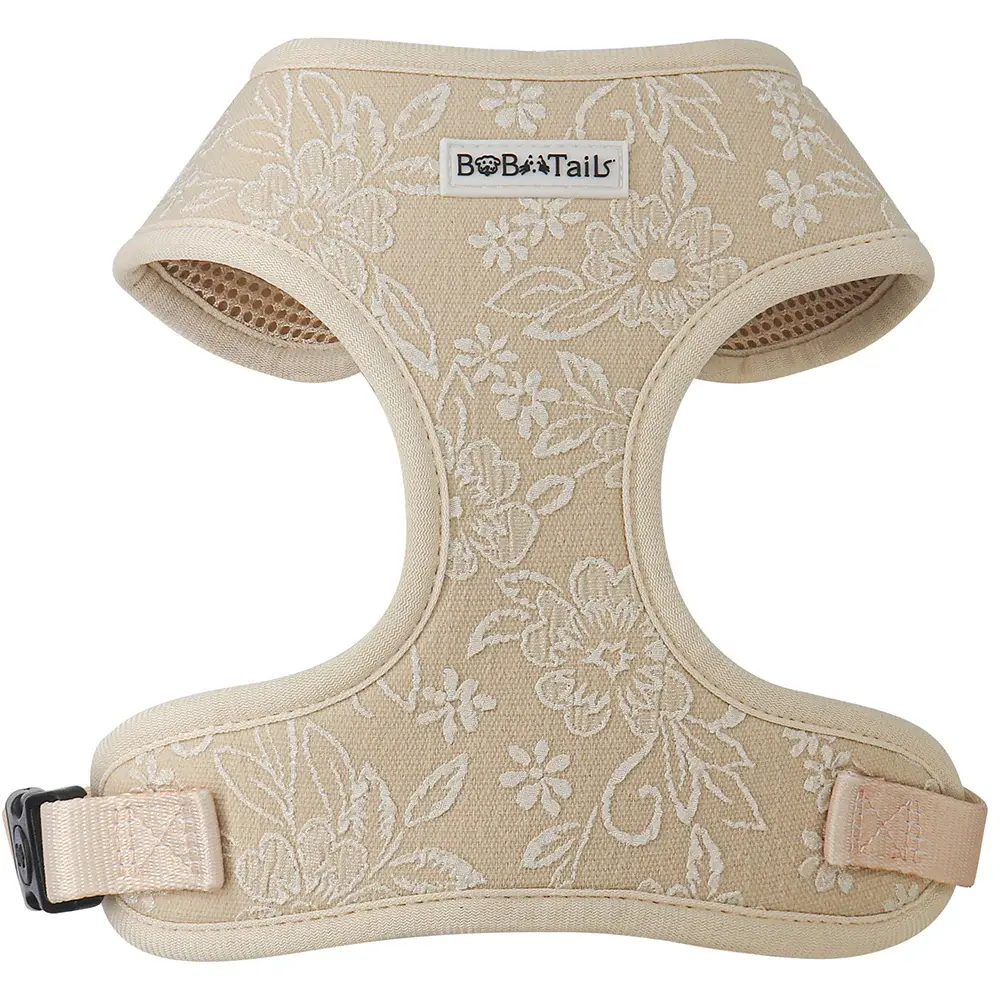 Bobotails Morning Glory Easy Fit Dog Harness – Hassle-Free Walking Solution for French Bulldog with Adjustable Straps & Lockable Buckles