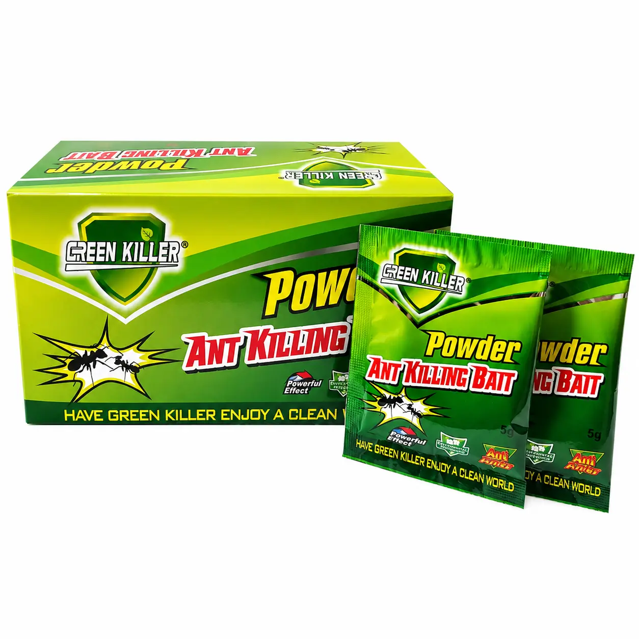 Ant Killer Powder Bait Insect Killers, Pest Control Supplies, Fast Colony-Killing, Pet-Safe Indoor/Outdoor Insecticide, Roach Problem Solution, Bug Control Solutions, 1 Box Pack with 50 Packs