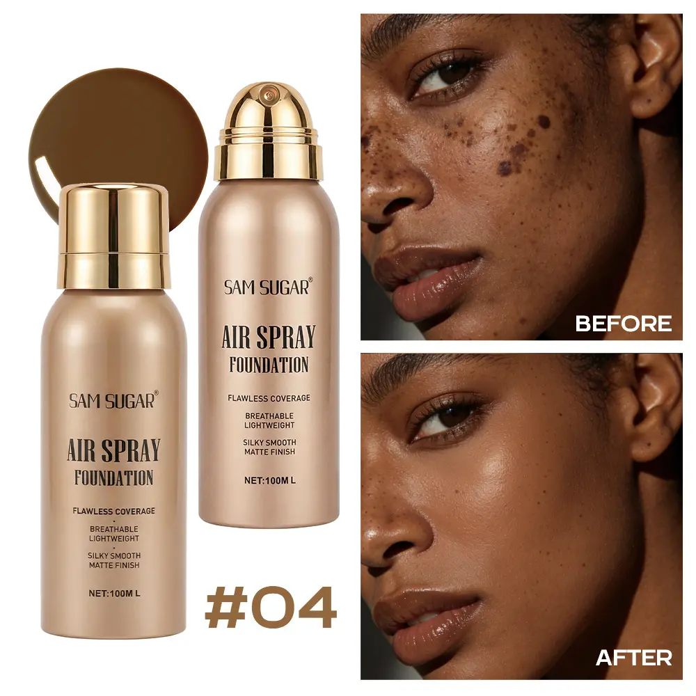 Zero-powder matte spray foundation｜Lightweight, smooth, and natural-looking without a mask, creating a natural matte makeup effect Matte Makeup Finish Face Foundation