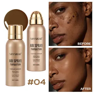 Zero-powder matte spray foundation｜Lightweight, smooth, and natural-looking without a mask, creating a natural matte makeup effect