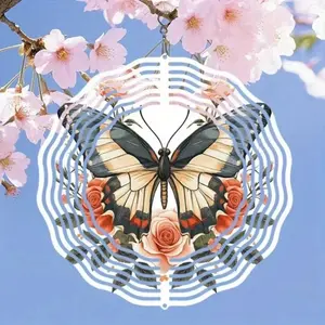 Butterfly Kinetic Metal Wind Chime – Artistic Outdoor Garden Decor, Perfect for Halloween, Christmas & Thanksgiving Celebrations