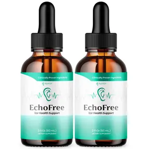 (2 Pack) EchoFree Ear Drops For Tinnitus Supports, Ear Relief Echo Free Drops