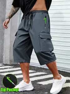 Men's Summer Casual Thin Work Pants with Pockets, Large Pocket Design, Comfortable and Stylish, Perfect for Daily Wear