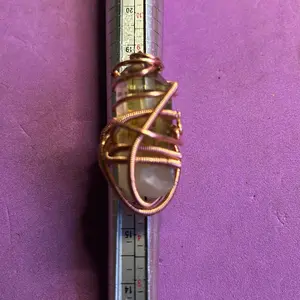 Citrine Copper Wire Ring