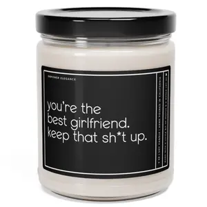 Gift For Her Valentines Day Funny Gift for Girlfriend You're The Best Girlfriend Candle Funny Birthday Gift Couples Gifts Anniversary Gift Decor