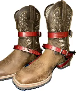 Adult Bull Riding Leather Spur Straps Kit 1" x 16" - EPT Bull Riding Gear