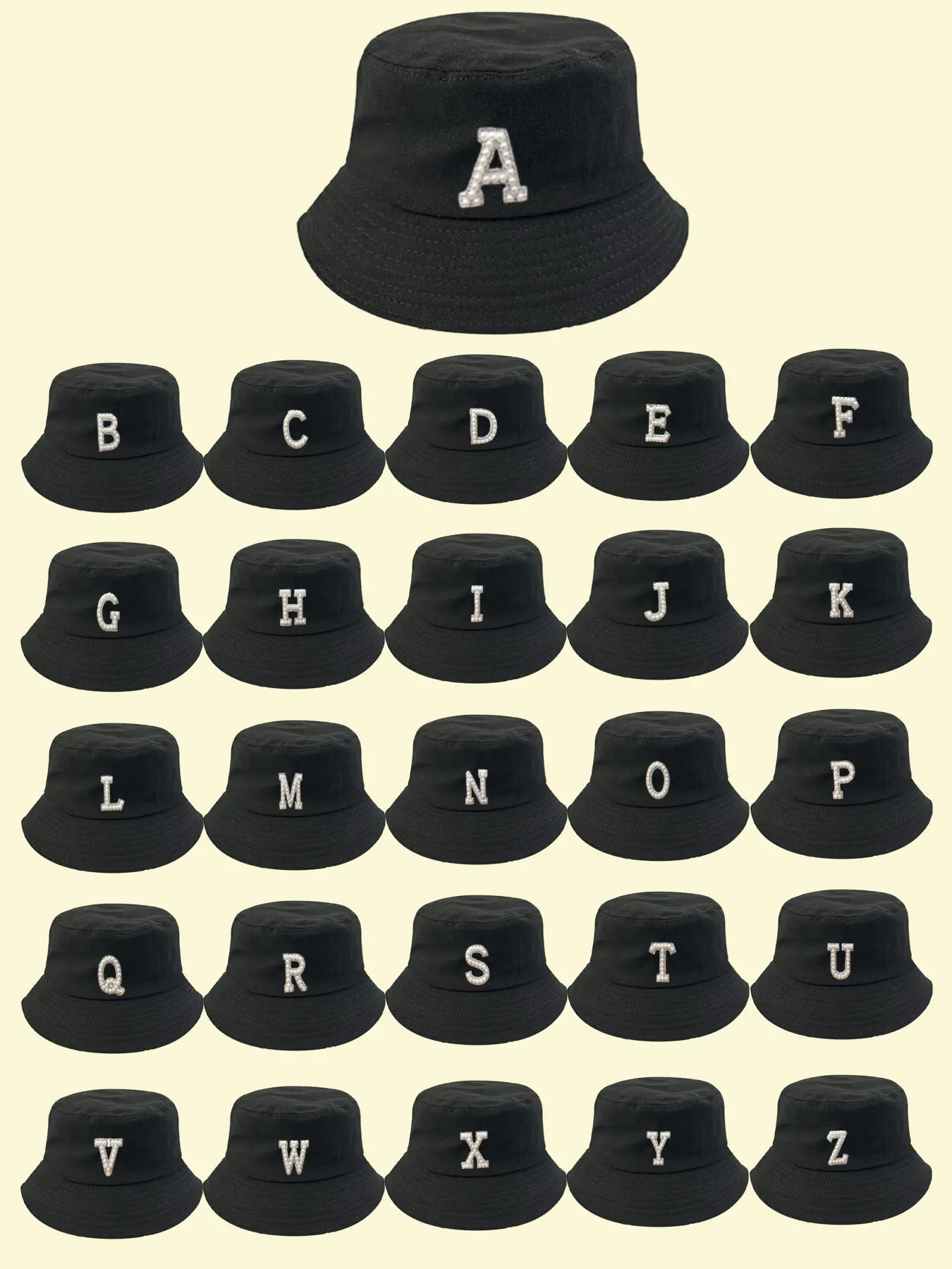 Unisex Letter Bucket Hat, Casual Fitted Design, Perfect for All Seasons, Enhances Daily Style, Versatile and Comfortable, Adjustable Casual Hats