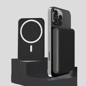 10000mAh Portable Magnetic Rechargeable Power Bank - Fast Charging Wireless Charger, 2-in-1 Charger & Battery, Lithium Ion PC Casing, Compact Travel Essential for iPhone 16/15/14/13/12 Pro Max, Power Banks