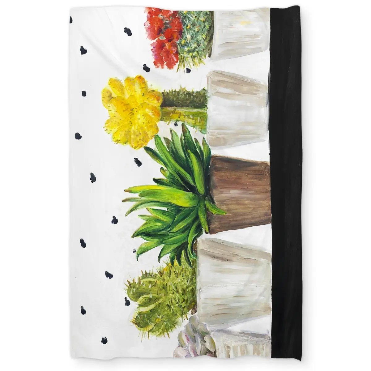 360 stand Twin Size Breathable Decorative Duvet Cover Set - Small Cactus & Succulents Print, Romantic Home Bedding Decor, Model C1DCTSW06Y3S5S, Bedroom Bedding Set, Breathable Duvet Set