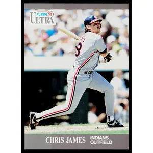 Chris James 1991 Ultra #111b UER: card number should be 114 Cleveland Indians
