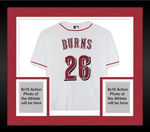 Framed Chase Burns Cincinnati Reds Autographed White Nike Replica Jersey - Fanatics Authentic Certified