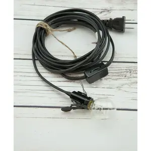 Star Lantern Black Mini Socket Pendant Light Lamp Cord, E12 Base, Switch, 11 Ft - Electrical Swag Light Kit