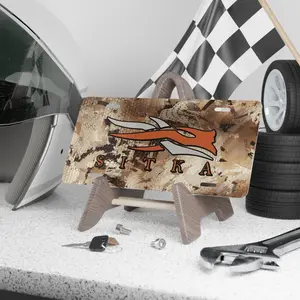 Sitka Camo Vanity Plate With Waterfowl Marsh Camouflage Logo Sitka Camouflage Logo Custom Plate