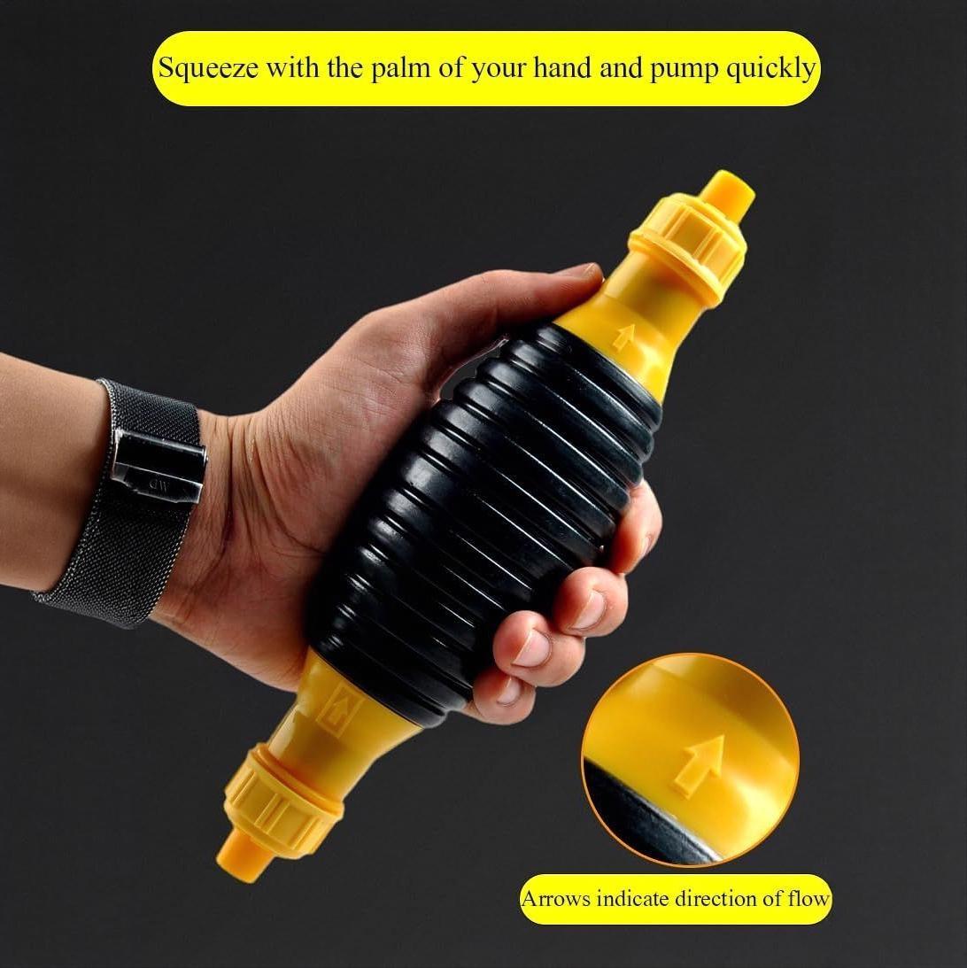 Multifunction Liquid Sucker Pump,High Flow Manual Fuel Pump 6.5 Ft Hose -Portable Hand Siphon Transfer Pump Kit fit for Gasoline Oil Diesel Water Liquid Fluid