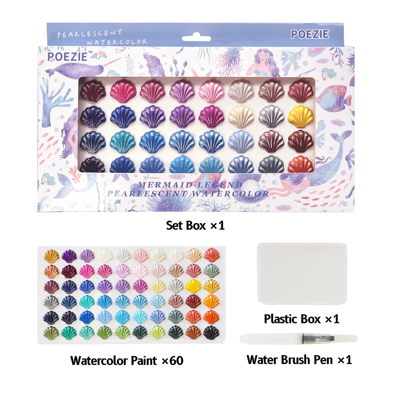 Pearlescent Watercolor Set Pearlescent Watercolor Set