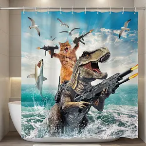 Fashion Minimalist Decorative Bathroom Set, Waterproof Polyester Print Shower Curtain, Modern Home Bath Decor, Elegant Practical Gift, 1/3/4 Pieces