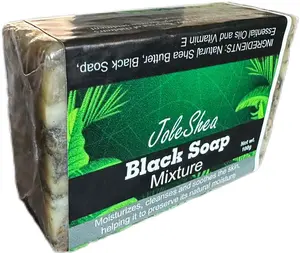 Jole Shea Black Soap Mixture - Nourishing Moringa Extracts for Daily Use - Gentle Cleansing Bar for All Skin Types - Moisturizes & Protects Skin Barrier