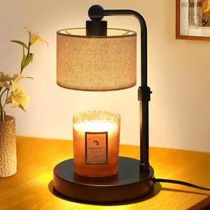 Candle Warmer Lamp with Timer, Height Adjustable Electric Candle Warmer Lamp with 2 Bulbs, House Warming Gifts,  Bedroom Decor Compatible with Various Candles, Valentine Gifts, Birthday Gifts