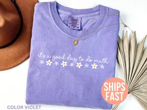 Comfort Colors® It’s a Good Day to Do Math Shirt, Math Teacher Graphic Tee, Teacher Appreciation Gift T-Shirt, Back to School Unisex Apparel