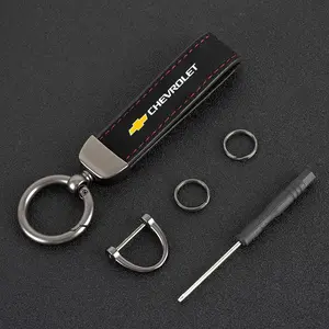 Suede Leather Car Keychain Keyring Key Holder Pendant For Chevrolet Cruze Sonic Silverado Trax Camaro Captiva Equinox Trailblazer