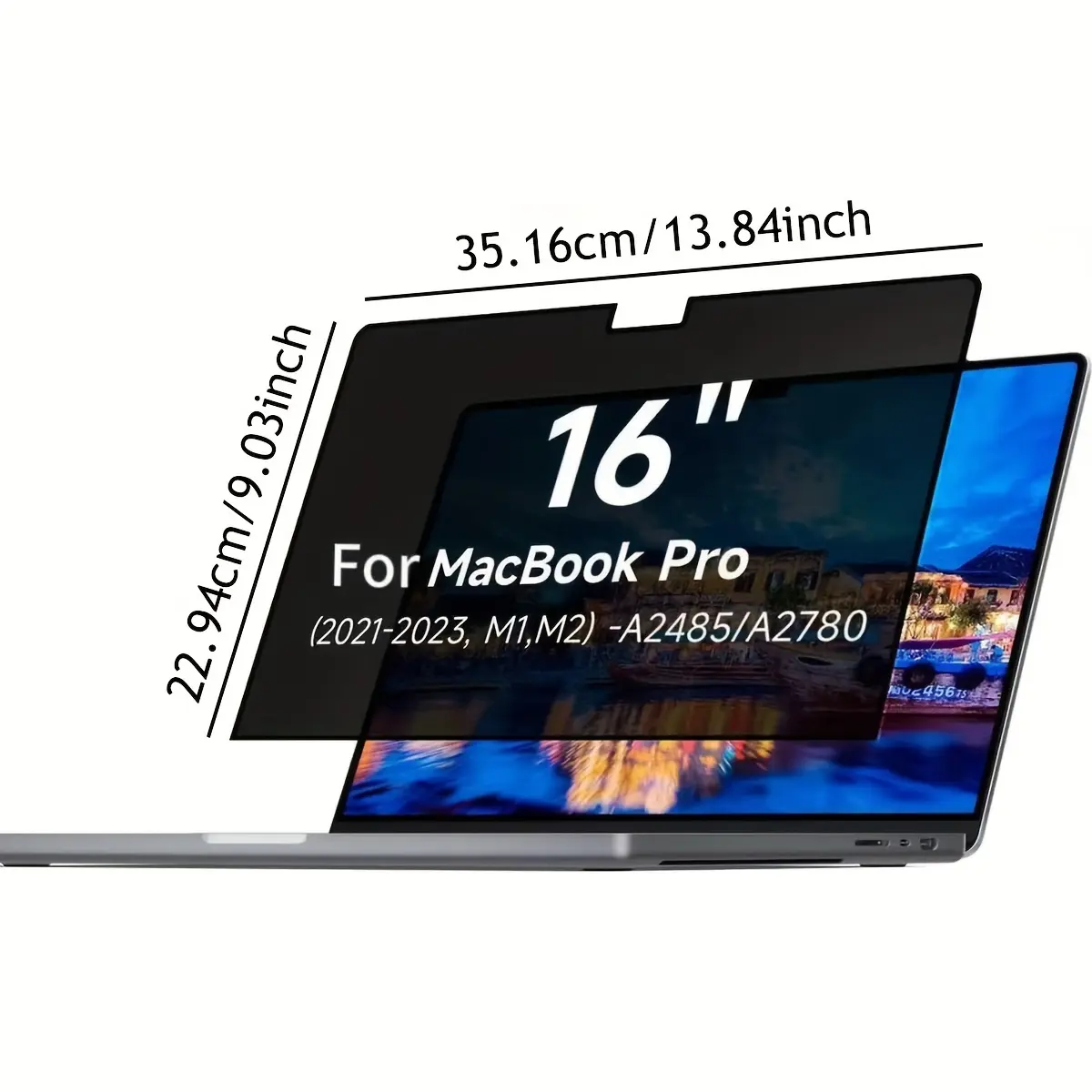A Magnetic Privacy Screen Protector for Macbook. A Magnetic Privacy Screen Protector for Macbook.