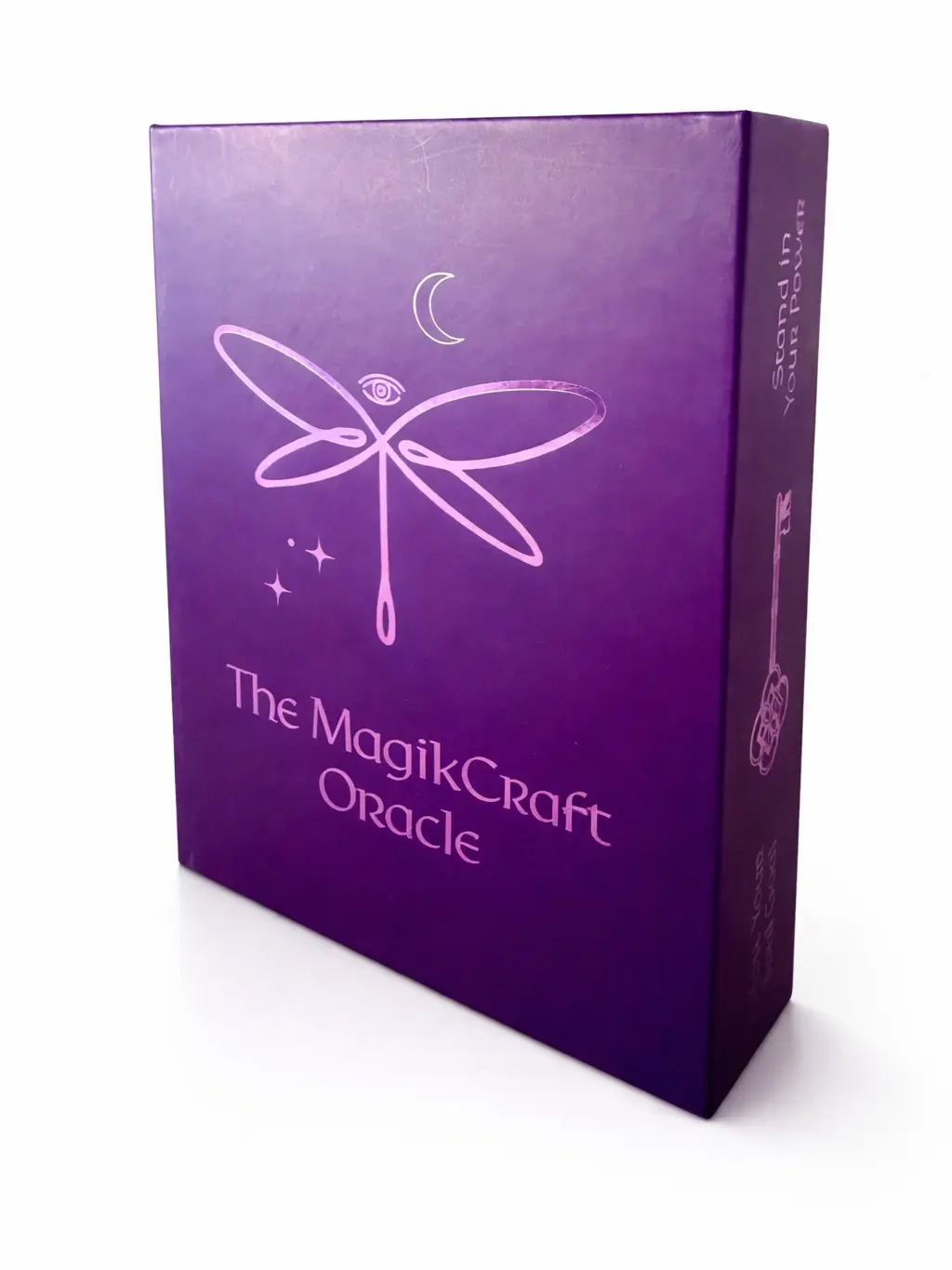 MagikCraft Oracle - Purple Dragonfly Design, Purple Box, Ideal for