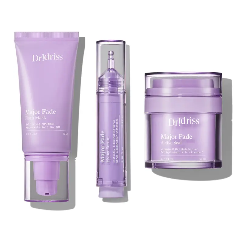 Major Fade Solution System - Full Skincare Routine to Brighten and Fade Dark Spots, Hyperpigmentation, and Discoloration. Key benefits: Fades Dark Spots, Brightening, Moisturizing, Hydrating Moisturizer Serum Hydrate Moisture Arbutin Kojic Kojic Acid