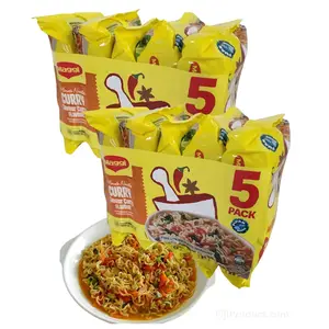 Instant Maggi 2 Minute Noodles - Yummy CURRY Flavor Noodles (Pack Of 10 x 80g EA) A DELICIOUS MEAL IN JUST 2 MINUTES... Imported from FIJI