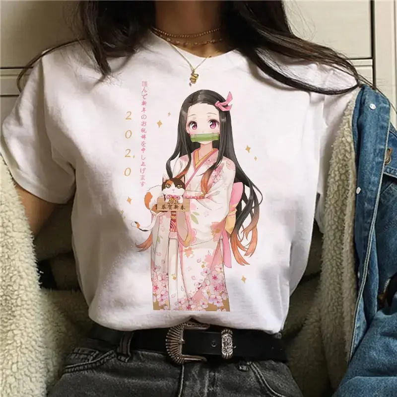 Kamado Nezuko Demon Slayer Anime Graphic Tee, Cute Nezuko Kimetsu No Yaiba Anime Manga Youth Shirt, Cute Kimetsu No Yaiba Manga T-Shirt for Men, Women and Kids